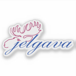 Adesivo Logo of the city of Jelgava, Latvia