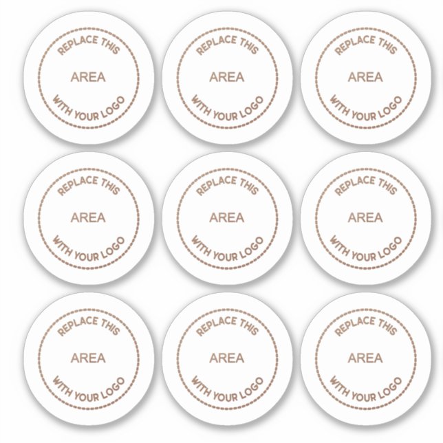 Adesivo Logotipo comercial 9 para empresa de folha (Frente)