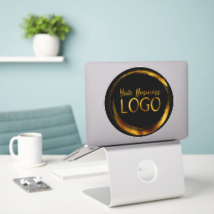 Adesivo Logotipo comercial redondo em promoção a preto