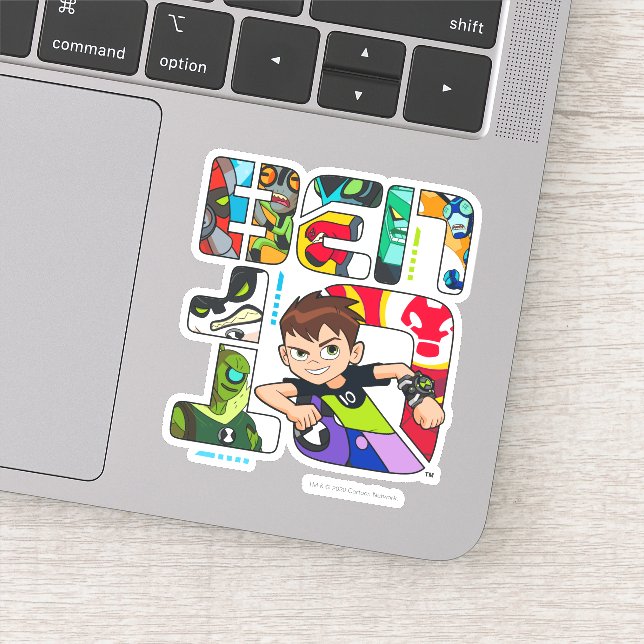 Adesivo Logotipo da Alienígena Ben 10 (Detalhe)