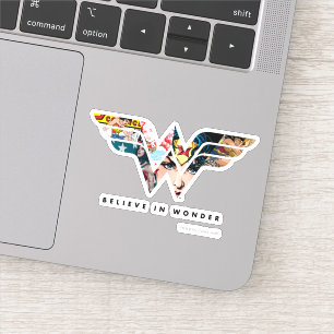 Adesivo Logotipo da Collage "Acredite em Maravilha"