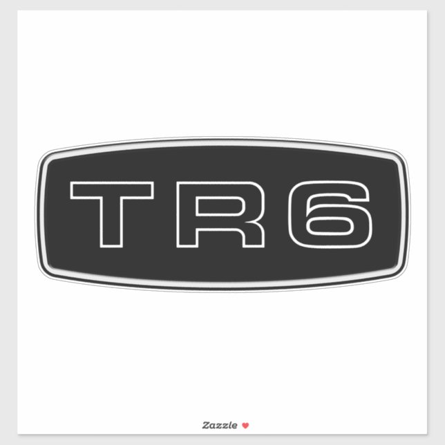 Adesivo Logotipo da grelha TR6 Triumph (Folha)