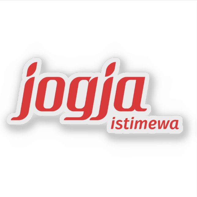 Adesivo Logótipo da Região Especial de Yogyakarta, Indonés (Frente)