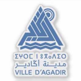 Adesivo Logótipo de Agadir, Marrocos