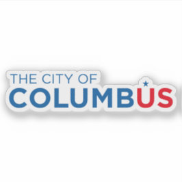 Adesivo Logotipo de Columbus, Ohio, EUA