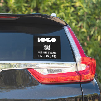 Adesivo Logotipo de empresa e QR Code Car Janela Vinil Pár