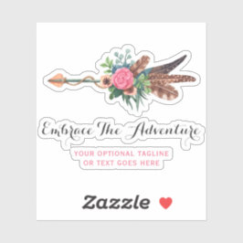 Adesivo Logotipo de serra de Rosa de Coluna da Boêmia russ