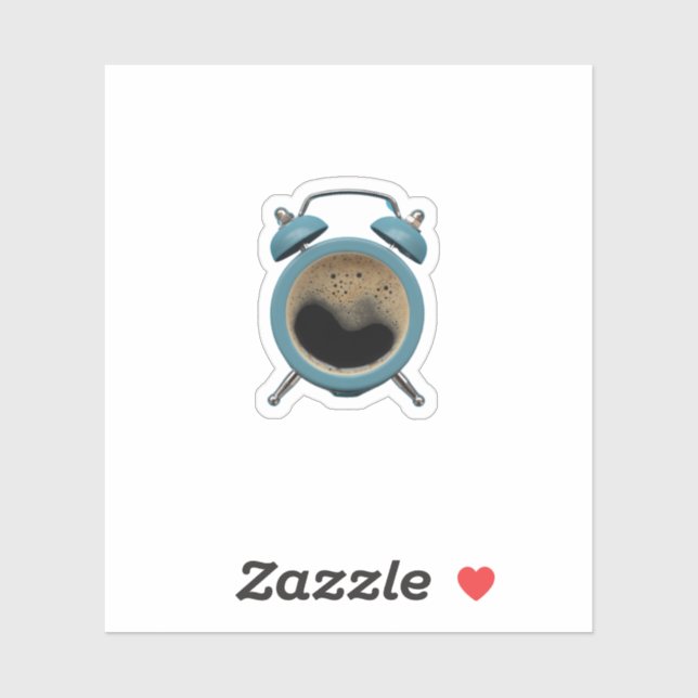 Adesivo Logotipo do alarme de café (Folha)