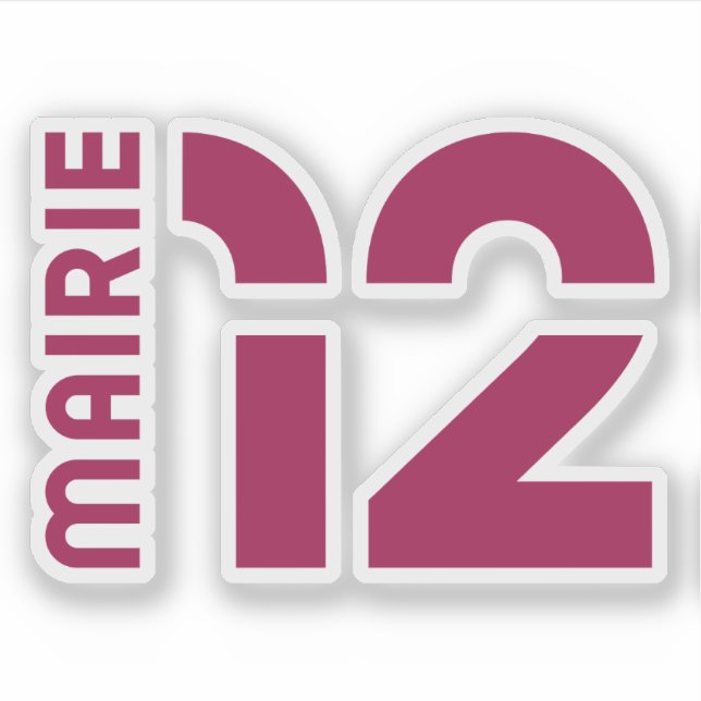 Adesivo Logótipo do arrondissement de 12 de Paris (Frente)