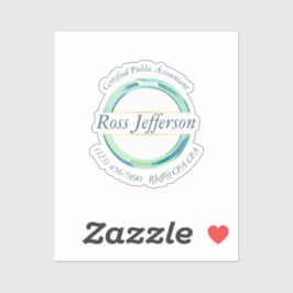 Adesivo Logotipo do círculo azul