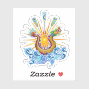 Adesivo Logotipo do Dragon Boat com raios solares