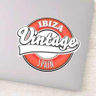 Adesivo Logótipo do estilo de vintagem Ibiza espanha