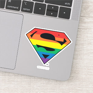 Adesivo Logotipo do Super-Homem Rainbow