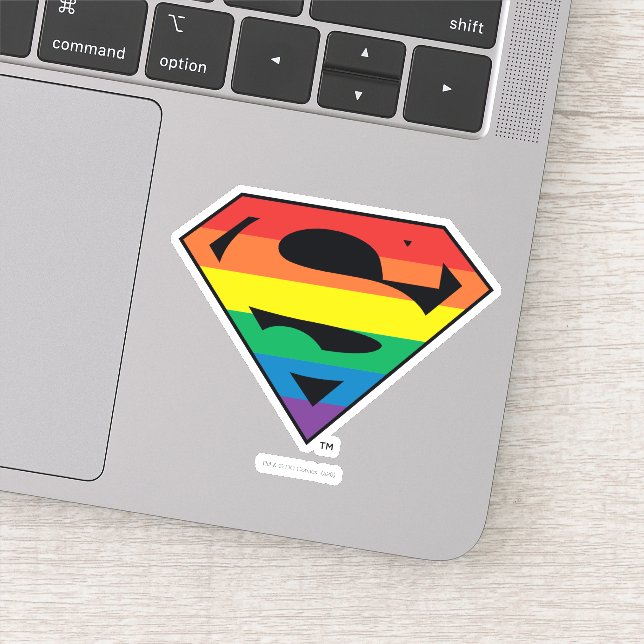 Adesivo Logotipo do Super-Homem Rainbow (Detalhe)