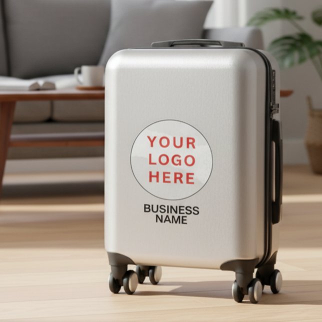 Adesivo Logotipo e nome comercial personalizados | Transpa (Custom Suitcase Logo & Business Name)