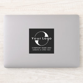 Adesivo Logotipo e texto no Laptop comercial do Vinyl Squa