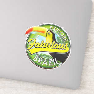 Adesivo Logotipo Explorar Brasil Fabuloso