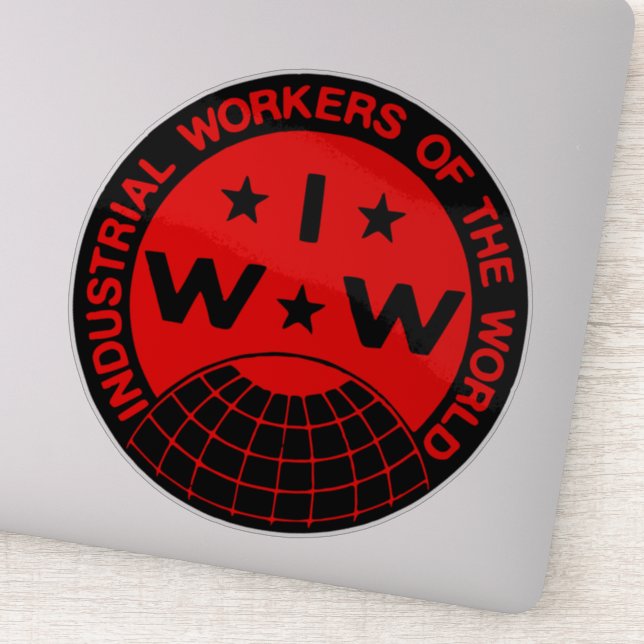Adesivo Logotipo IWW - Wobblies (Detalhe)