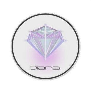Adesivo Logotipo Neon Diamond Texto Nome Carro comercial