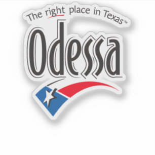 Adesivo Logótipo oficial da cidade de Odessa, Texas, EUA