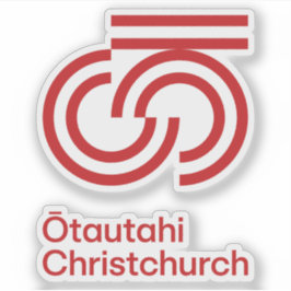 Adesivo Logótipo oficial de ChristChurch, Nova Zelândia