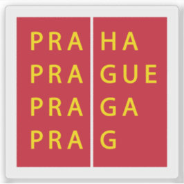 Adesivo Logótipo oficial de Praga, República Checa
