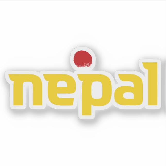 Adesivo Logótipo oficial do Nepal (Frente)
