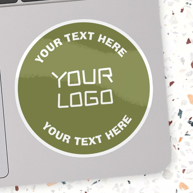 Adesivo Logotipo ou Design e texto editável carregados Qua (Criador carregado)