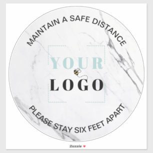 Adesivo Logotipo Personalizado Marcador de chão com Seis P