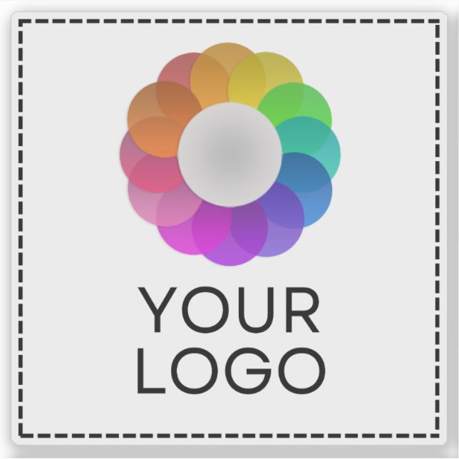 Adesivo Logotipo Personalizado, Quantidade Mínima Baixa (Frente)