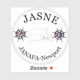 Adesivo Logotipo redondo JASNE-JANAFA
