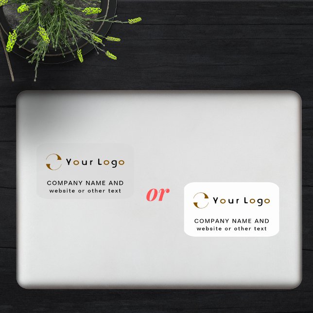 Adesivo Logotipo + retângulo Vinil Laptop da empresa comer (Criador carregado)