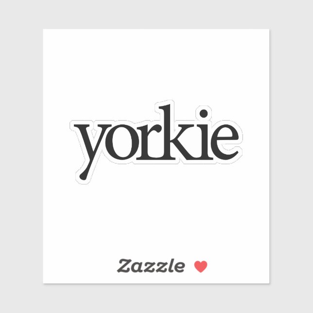 Adesivo Logotipo Yorkie (Folha)