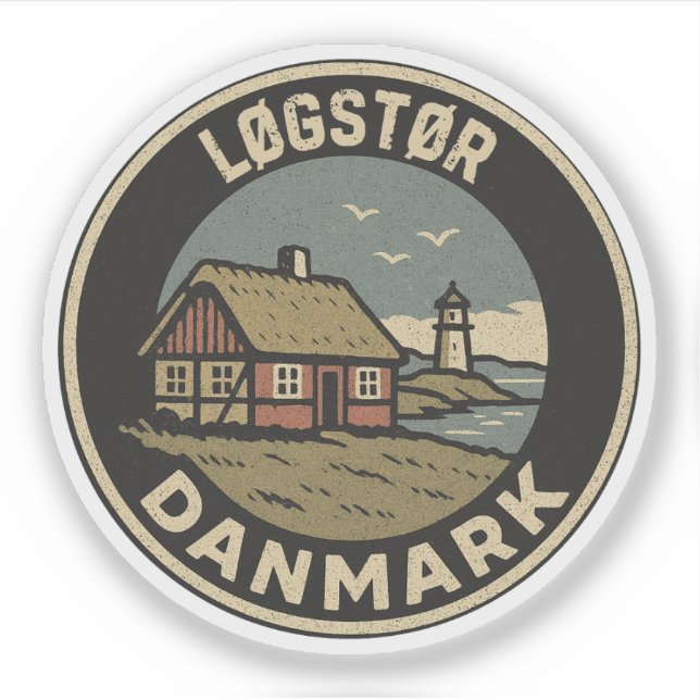 Adesivo Løgstør, Dinamarca Danmark (Frente)