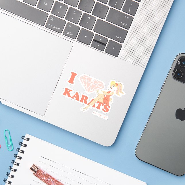 Adesivo Lola Bunny I Heart Karats (Notebook com iPhone)