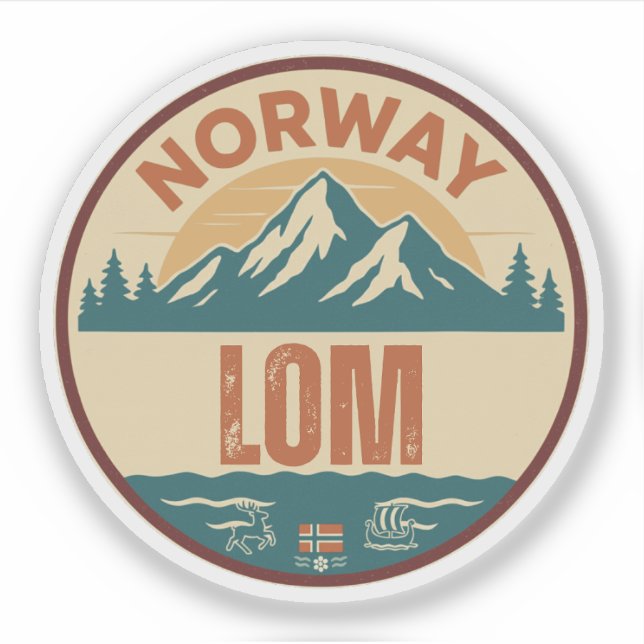 Adesivo Lom, Norge Noruega (Frente)