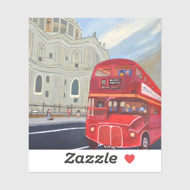 Adesivo London Bus Vinyl Sticker (Folha)