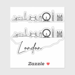 Adesivo London City Skyline