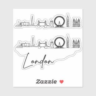 Adesivo London City Skyline