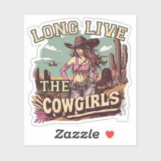 Adesivo Long live the cowgirl