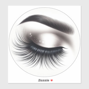 Adesivo Longo Preto Eyelashes Lash Extensions Beleza