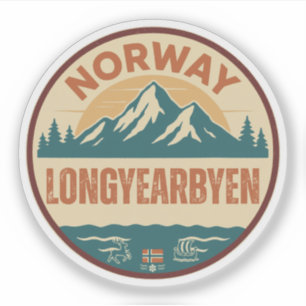 Adesivo Longyearbyen, Norge Noruega