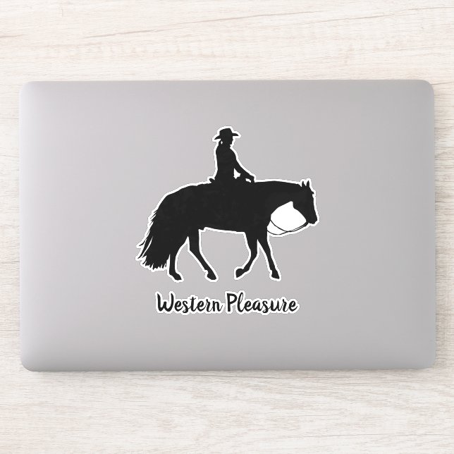 Adesivo Loping Black Western Pleasure Silhouette (Computador)
