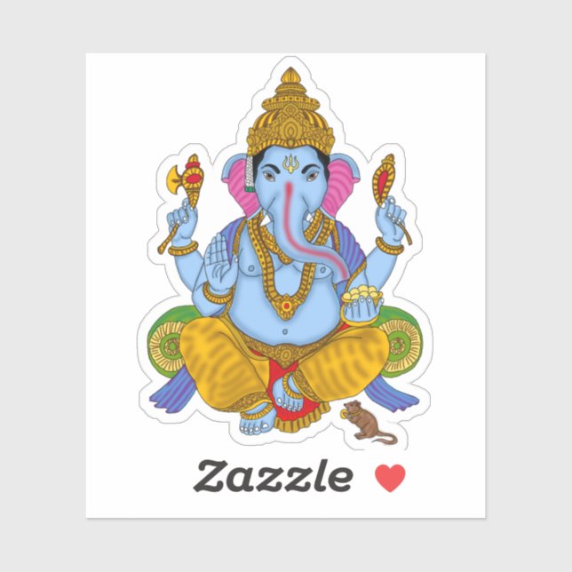 Adesivo Lord Ganesha Sticker (Folha)