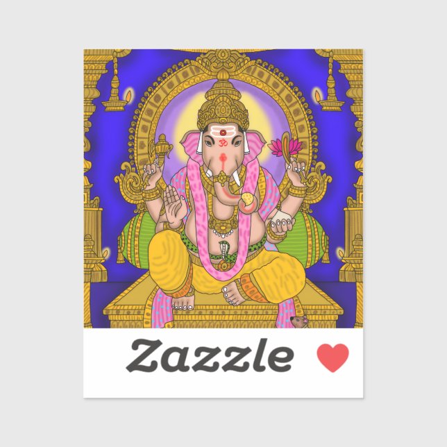 Adesivo Lord Ganesha Sticker (Folha)