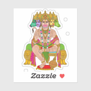 Adesivo Lord Hanuman Sticker Hindu Devta Hanuman Spiritu