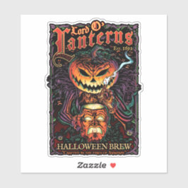 Adesivo Lorde O’ Lanterns Die-Cut Sticker - Halloween Brew