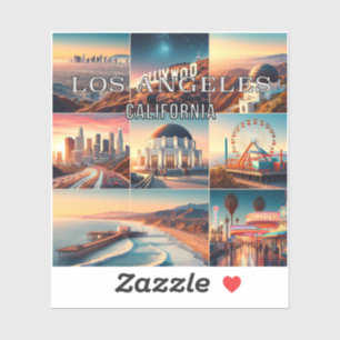 Adesivo Los Angeles California 3 Inch Vinyl Sticker