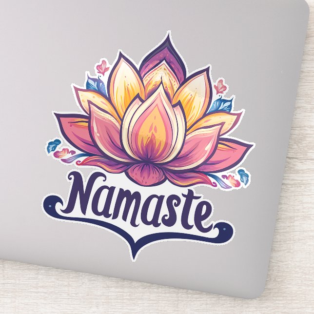 Adesivo Lotus Flower "Namaste" (Detalhe)
