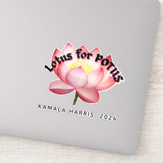 Adesivo Lotus For POTUS Harris Laptop Decal